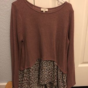 Umgee purple long sleeve top